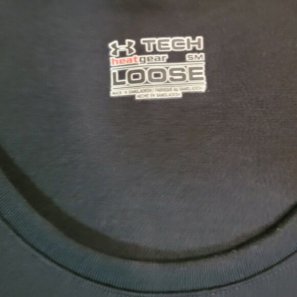 Under Armour Women’s Tech Long Sleeve Tee – Black & Red Logo, Size S EUC - Picture 7 of 10